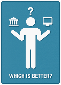 Which is better? Online learning or traditional college learning? Maybe both.